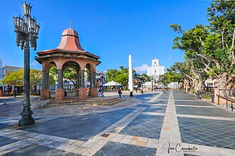 Plaza or main town square of the Arecibo Pueblo