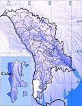 Blank blue map