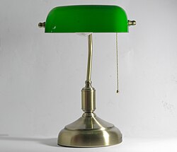 Banker's lamp turned off