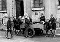 Jungvolk boys 1933 collecting metal for the German armament industry.Photo: Bundesarchiv