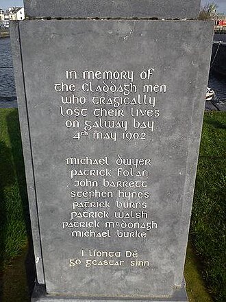 File:Claddagh Memorial Galway Bay.jpg