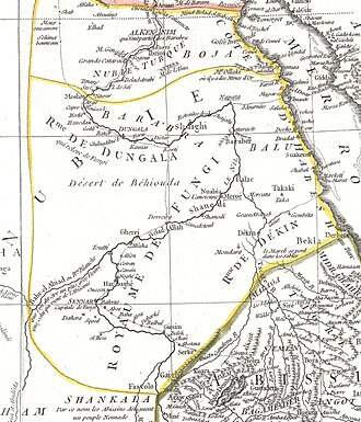 Map by Jean Baptiste Bourguignon d'Anville (1749)