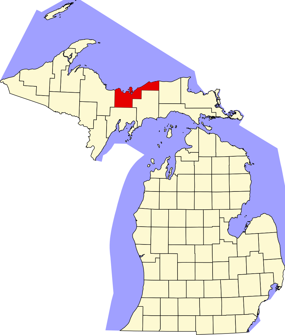 File:Map of Michigan highlighting Alger County.svg