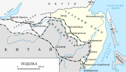 Map of the Green Ukraine based on a publication from 1931