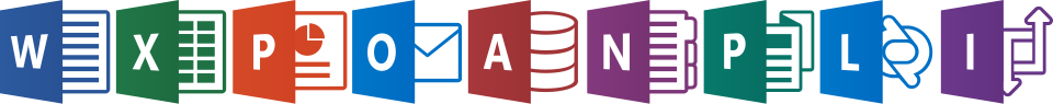 File:Microsoft Office 2013-2019 logos lineup.svg