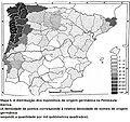 Image 48Distribution of Germanic place names across the Iberian peninsula. Darker shades indicate higher concentration. (from History of Portugal)
