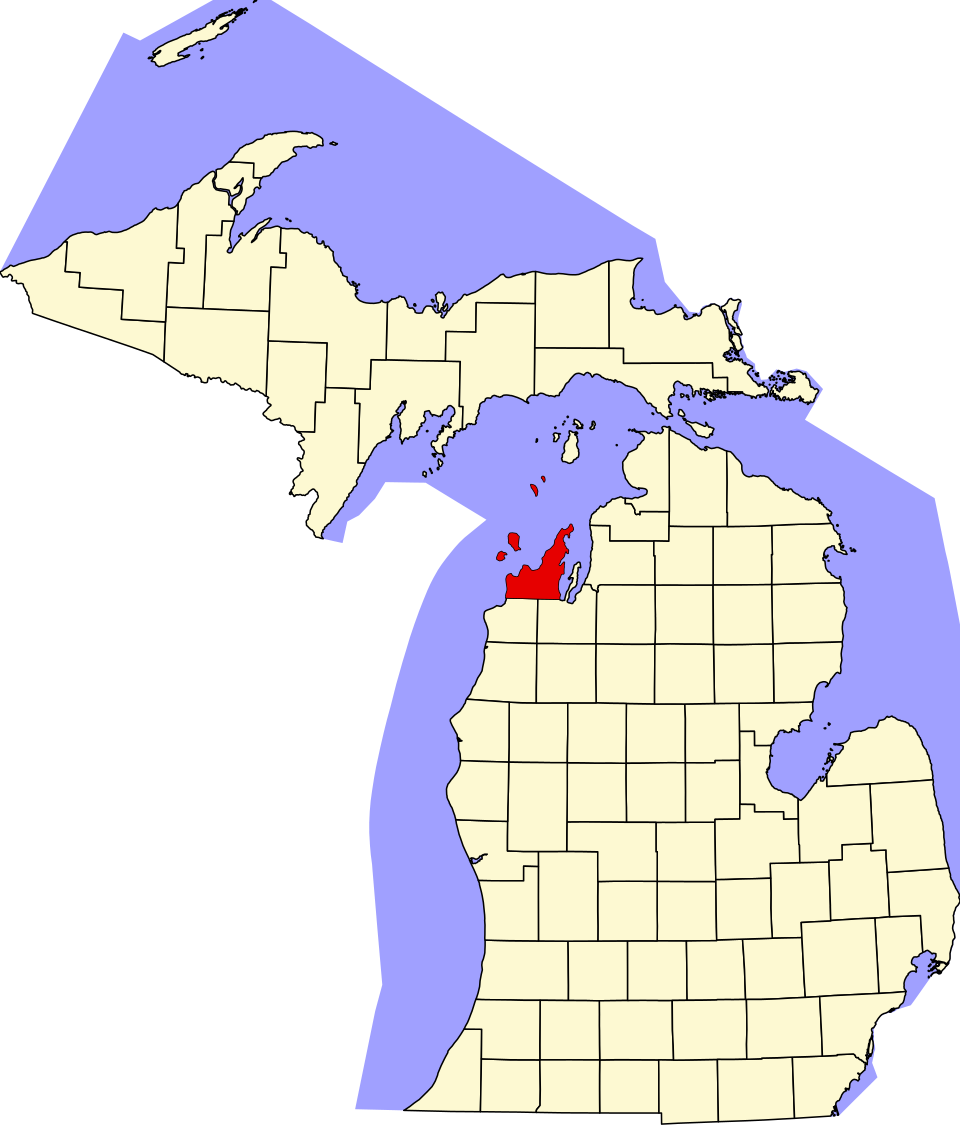 File:Map of Michigan highlighting Leelanau County.svg