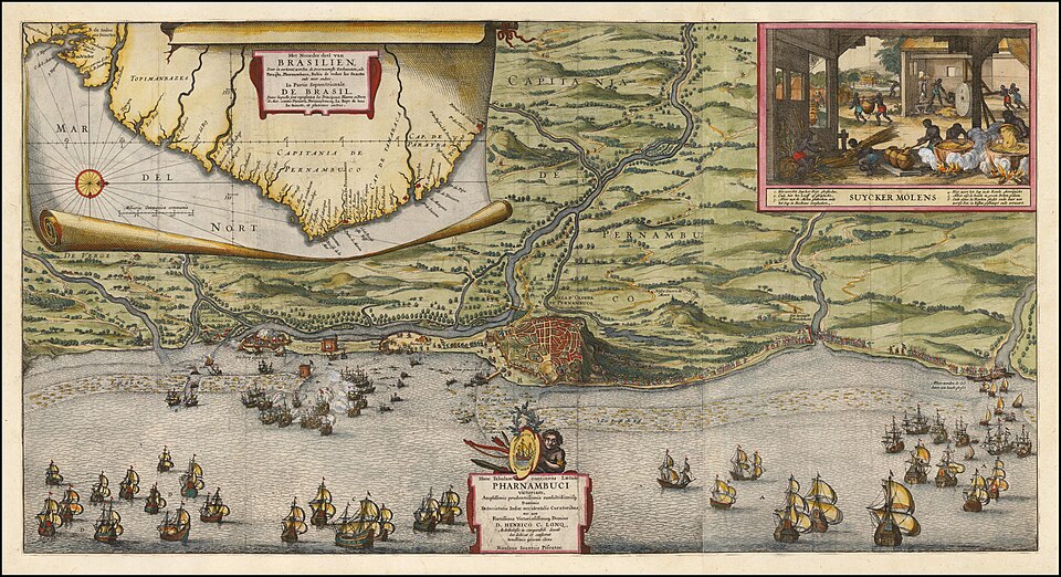Siege of Recife, by Nicolaes Visscher I