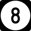 M8 Road shield