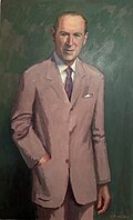 Ignazio Vigoni (1905-1983), postmortem portrait by N. Friedrich (2003), Villa Vigoni