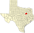 State map highlighting Navarro County