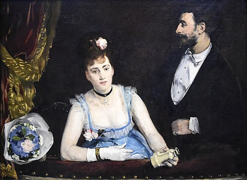 Une loge aux Théâtre Italiens by Eva Gonzalès