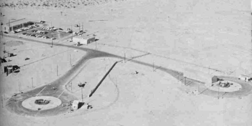 Minuteman I test silos at Edwards AFB.