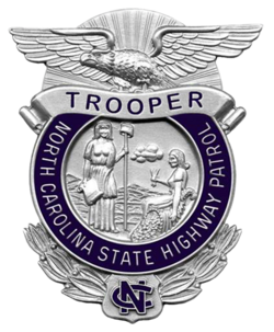 Trooper badge of the North Carolina State Highway Patrol