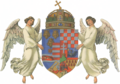 Coat of arms of Transylvania in the coat of arms of the Kingdom of Hungary (1915–1918)
