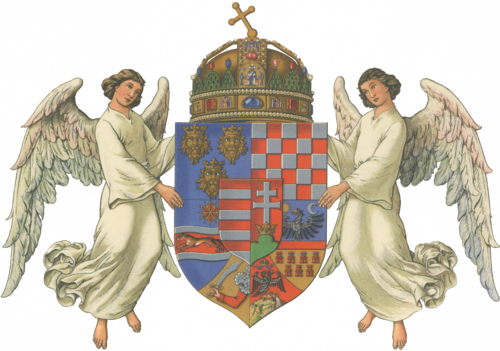 Coat of arms of Transylvania in the coat of arms of the Kingdom of Hungary (1915–1918)