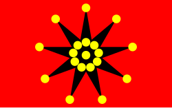19 star flag; a flag of the army of the Republic of China, c. 1913–1928