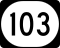 Kentucky Route 103 marker