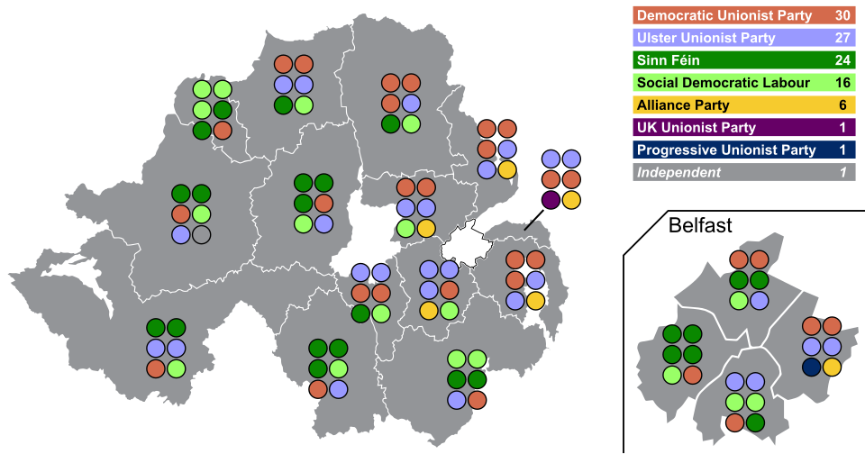 File:Northern Ireland Election Map 2003.svg