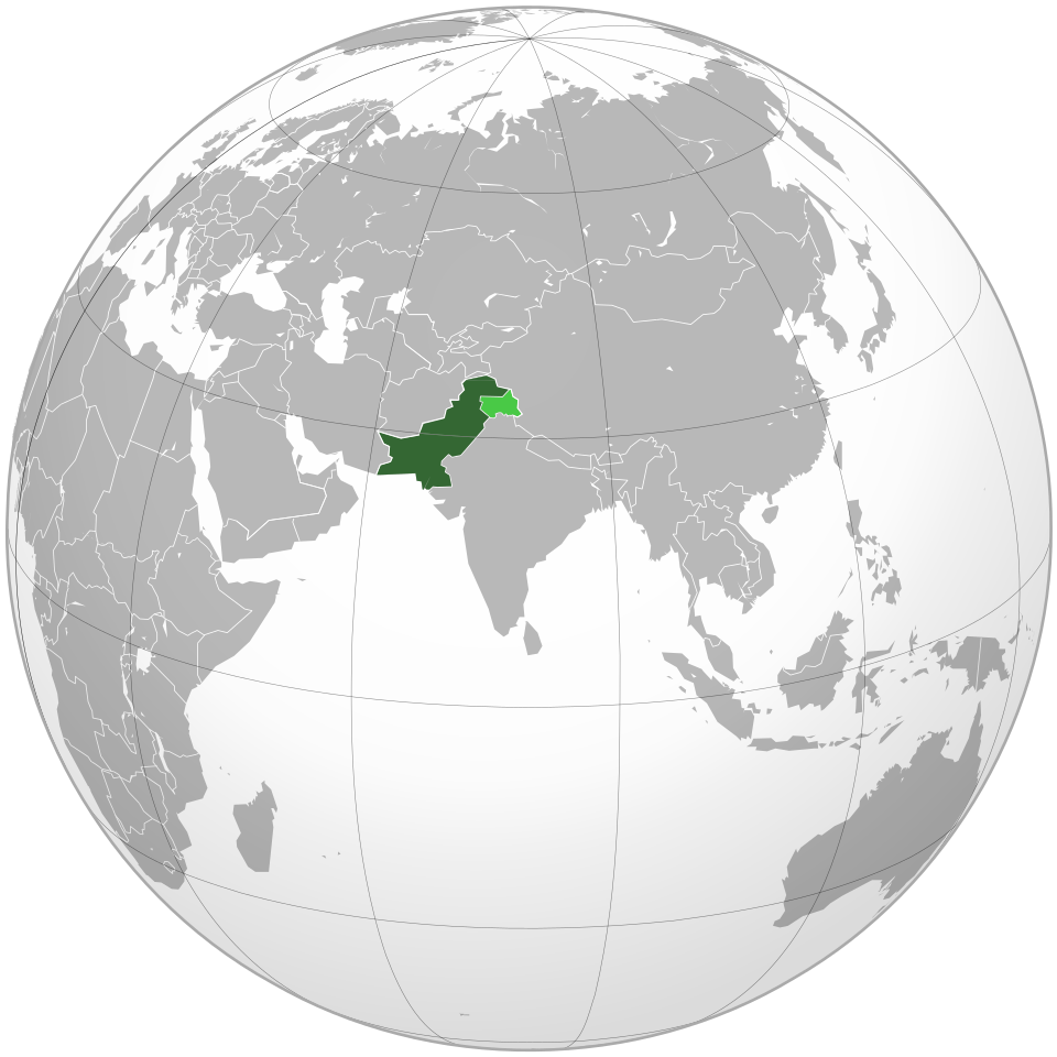 File:Pakistan (orthographic projection).svg