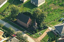 Aerial view of Szamostatárfalva