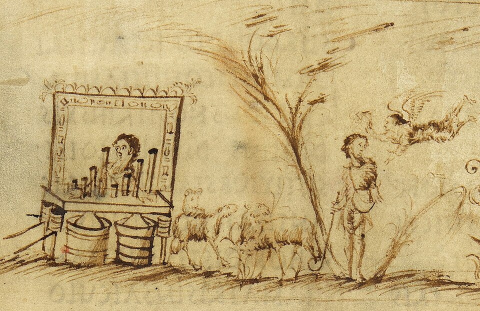 File:Utrechts-Psalter CANTICUM-16 organ sheep angel.jpg