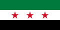 Image 22Former flag of Syria (1932–58), now used by the Syrian opposition and Free Syrian militias (from History of Syria)