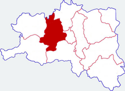 Location in Hanzhong
