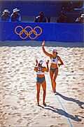 Image 21Natalie Cook and Kerri Pottharst at the 2000 tournament. (from Beach volleyball at the Summer Olympics)