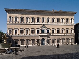 High Renaissance – Palazzo Farnese, Rome, by Antonio da Sangallo the Younger, 1534–1546