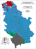 Serbia religion map (2002)
