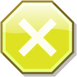 File:Stop x nuvola yellow.svg