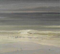 Leon Dabo, The Seashore, c. 1900; Oil on masonite; 76.8 x 86.4 cm