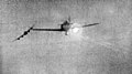 Lancaster evades the attack of a FW 190. Common maneuver by a Bomber Command aircraft, which did not do formation flying. Not so with the USAAF. The name of the game for the Eighth Air Force was tight formation flying. For the Americans, each aircraft was defended by the concentrated firepower of the box.