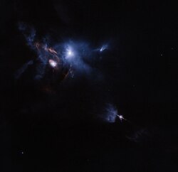 Hubble image of XZ Tauri.