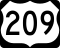 U.S. Route 209 Truck marker