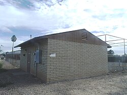Civil Engineering Maintenance Shop, also known as S-735, located on Unity Ave. (Jct. of 11th and A Sts.), at Arizona State University at the Polytechnic campus (formerly Williams AFB). Listed in the National Register of Historic Places in 1995, ref: #95000747.