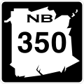 Route 350 marker