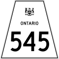Highway 545 marker