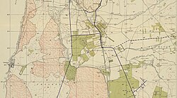 A full-colour map of the see and surrounding area