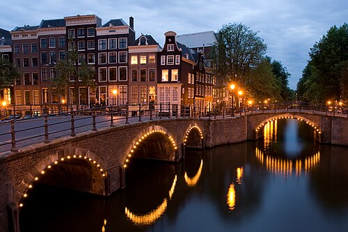 Keizersgracht at Amsterdam, by Massimo Catarinella