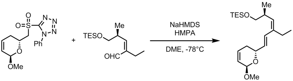 Julia olefination for callystatin A