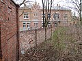 The wall of the Jewish cemetery on Spokojna Street
