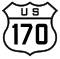 U.S. Route 170 marker
