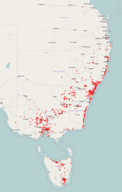 Coast of New South Wales, Victoria, and Tasmania
