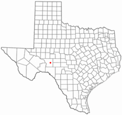 Location of Ozona, Texas