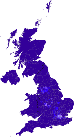 2001 (92.12%)  Less than 45%  45 - 60%  60 - 75%  75 - 85%  85 - 90%  90 - 95%  More than 95%