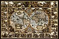 A 1617 untitled double hemisphere world map created by Claes Jansz Visscher