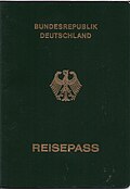 Provisional German passport issued in exceptional circumstances ("Vorläufiger Reisepass")