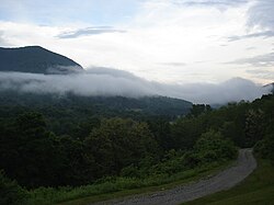 Fog over the Battenkill in West Arlington